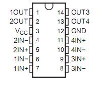 LM339DR Pin Configuration