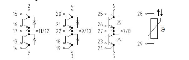 FS450R12KE3/AGDR-61C block diagram