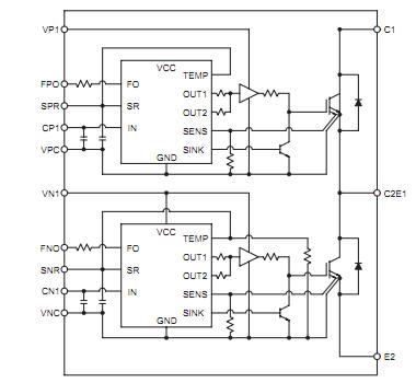 PM200DSA120 block diagram