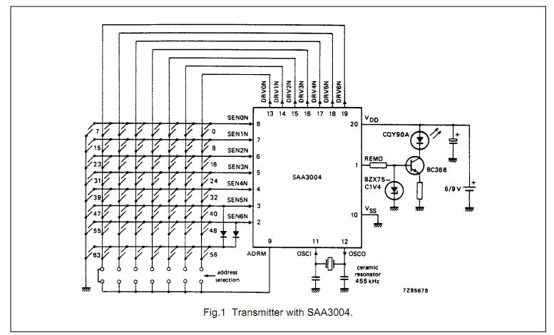 SAA3004T block diagram