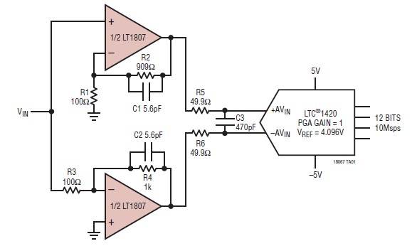 LT1807IS8#PBF pin connection
