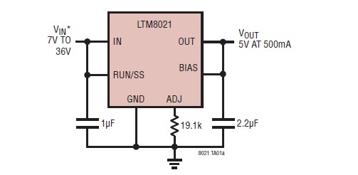 LTM8021EV#PBF pin connection