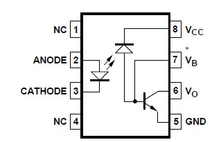 6N136-020 pin connection