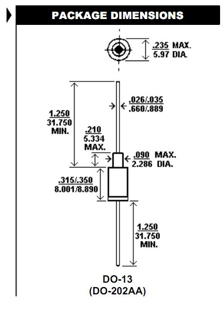 JANTX1N6041A block diagram