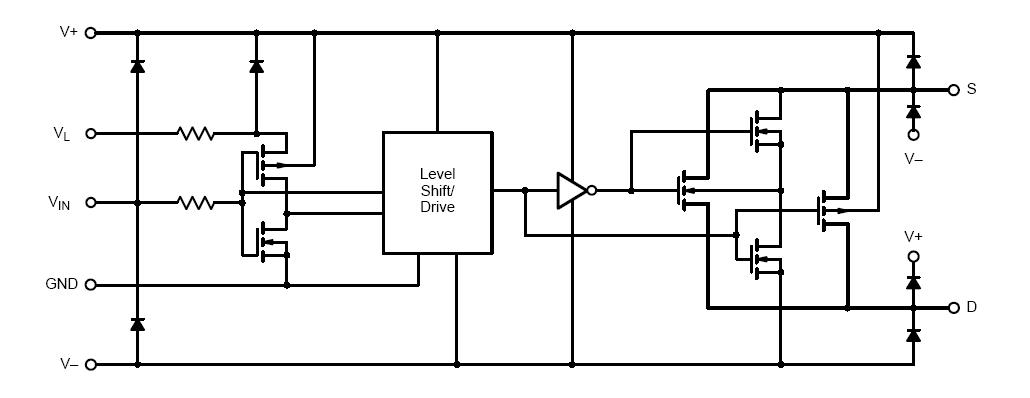 DG444DY-T block diagram