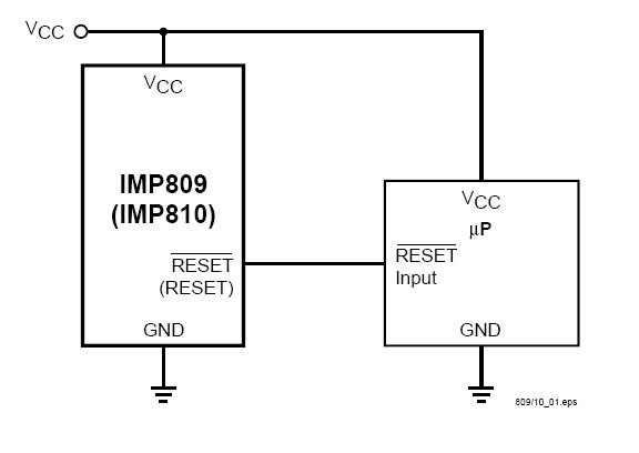 IMP809TEUR-T block diagram