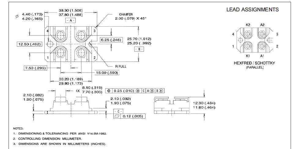HFA120FA60 package dimensions