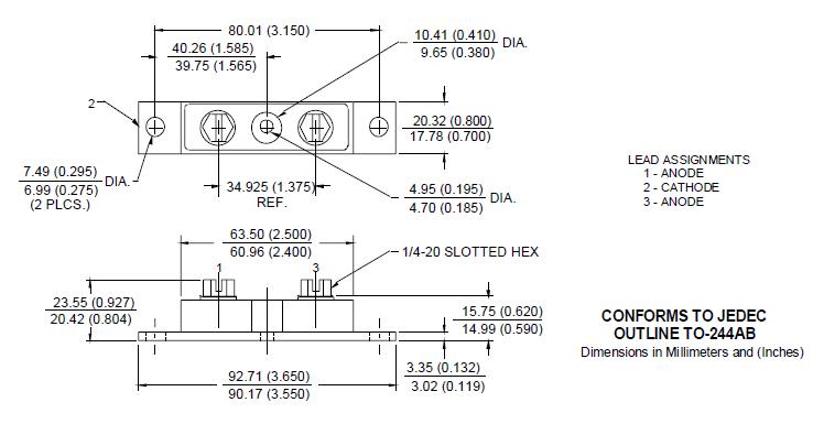 HFA320NJ40C package dimensions