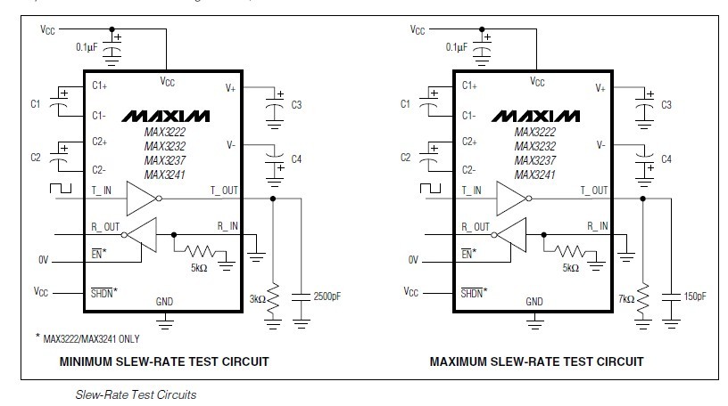 MAX3232CPE+ circuit diagram
