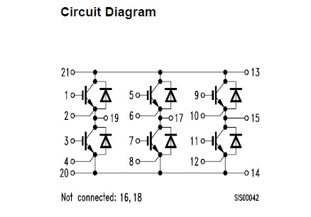 BSM75GD120DN2 pin connection