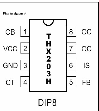  THX203H pin connection