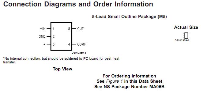 LM3420AM5X-16.8 connection diagram
