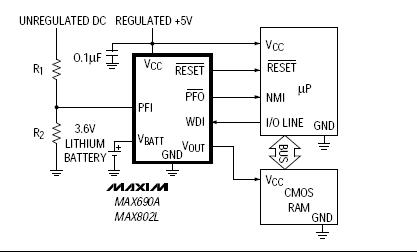 MAX802LESA block diagram