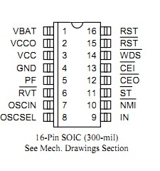  ds1238s-5 pin connection