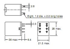 MY2NJ-DC24V package dimensions