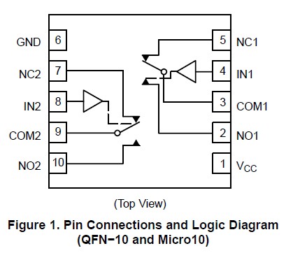 NLAS4684MR2G circuit diagram