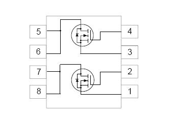 FDS6890A Pin Configuration