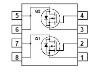 FDS4559 Pin Configuration