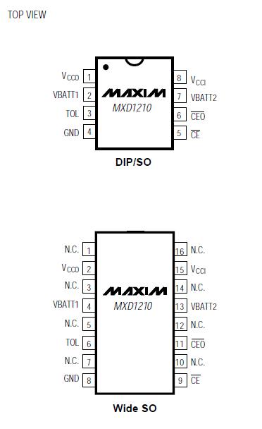 MXD1210CSA+ block diagram
