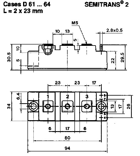 SKM300GA123D block diagram
