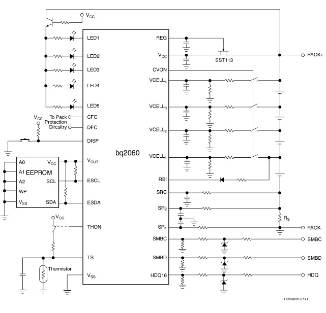 BQ2060A-E619DBQ diagram