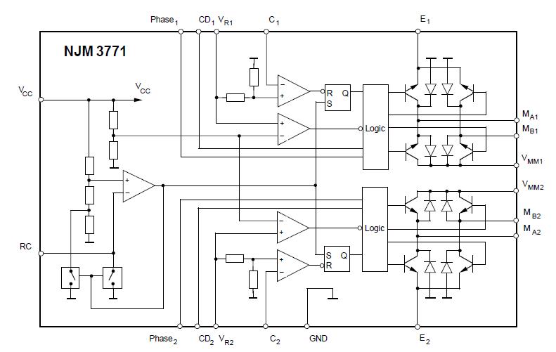 NJM3771FM2 block diagram