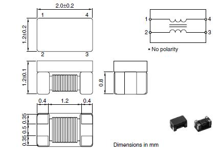 ACM2012H-900-2P-T00 package dimensions