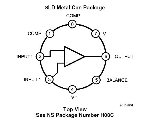 LM748H block diagram