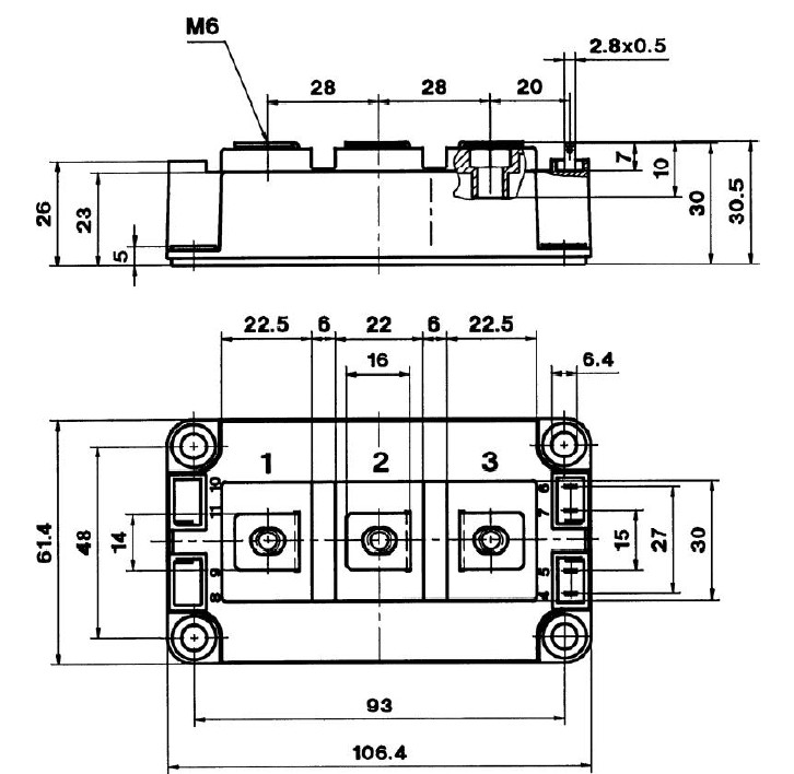 SKM200GAL125D block diagram
