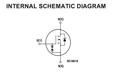 STP10NK80ZFP schematic diagram