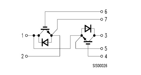 BSM75GB120DN2 pin connection