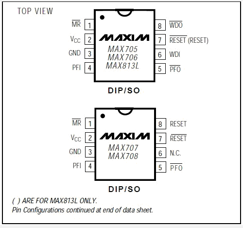 MAX706ESA block diagram