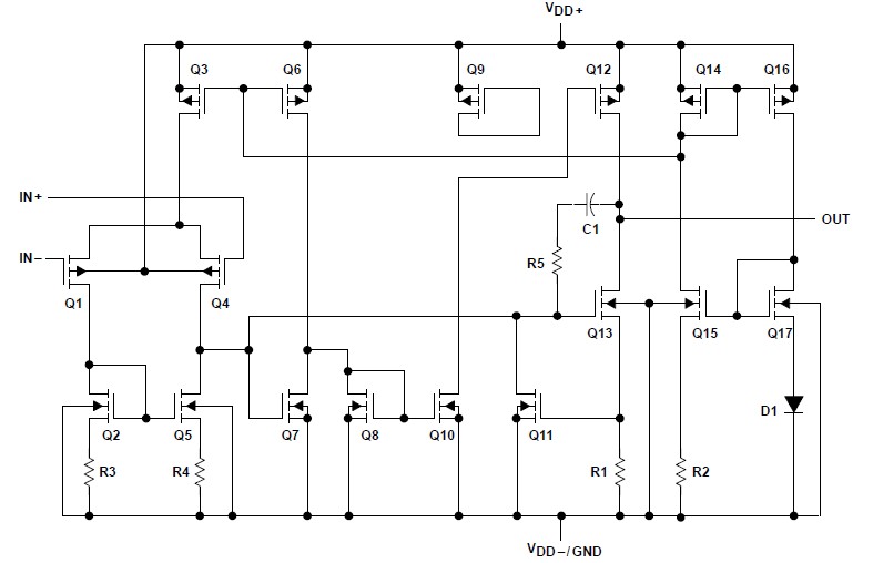 TLC2264AIDR equivalent schematic