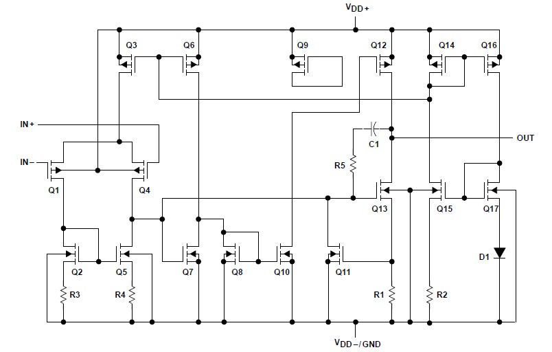 TLC2262AIDR equivalent schematic