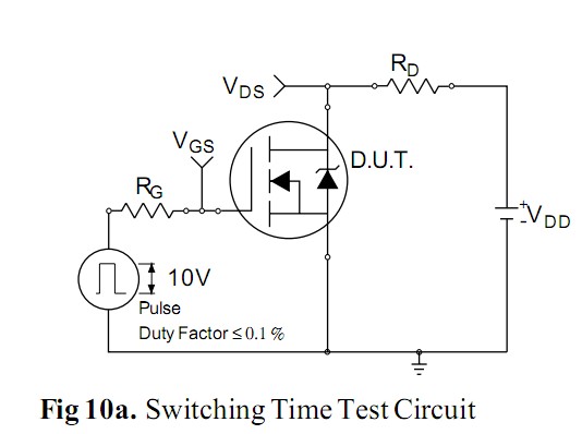 IRF340 test circuit