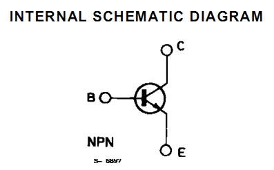 2N2219 internal schematic diagram