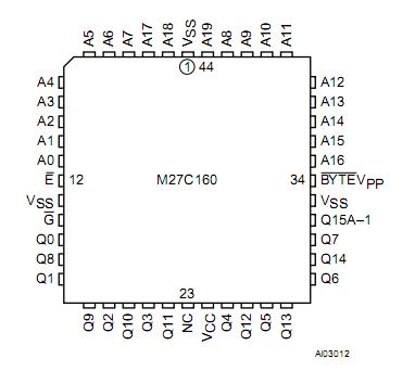 M27C160-100F1 diagram