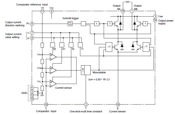 M54640P block diagram