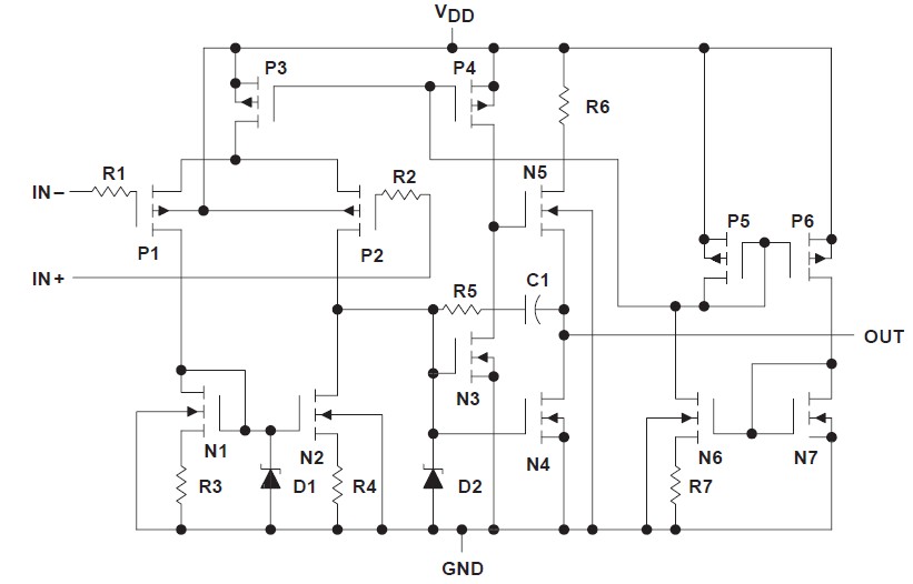 TLC27L7IDR equivalent schematic