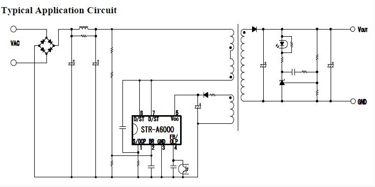 STR-A6069H typical application circuit