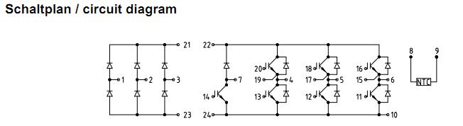 FP15R12KT3 circuit diagram