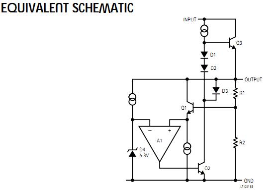 LT1021CCN8-5 equivalent schematic
