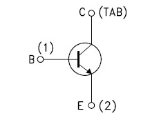 BUR52 internal schematic diagram