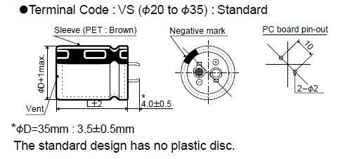 EKMM451VSN101MP35S dimensions