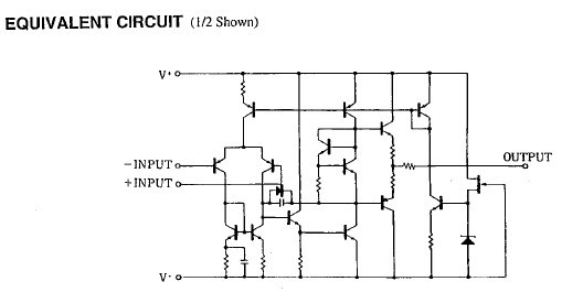 JRC4558 equivalent circuit