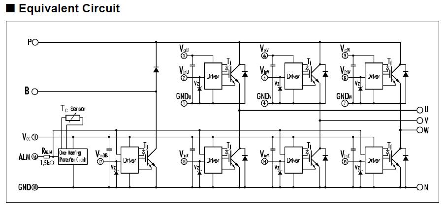 7MBP150KB060-03 circuit