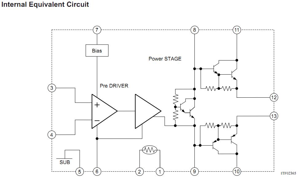 STK404-140S-E internal equivalent circuit