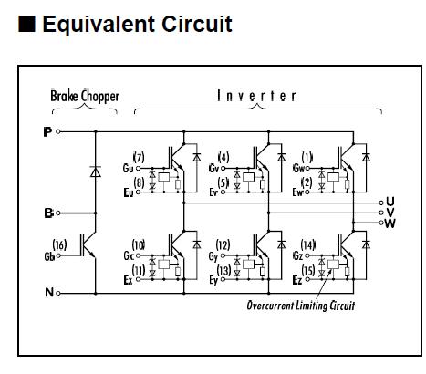 7MBI50N-120 equivalent circuit