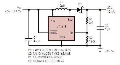 LT1615IS5 circuit diagram