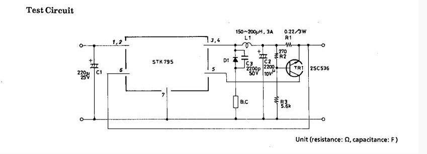 STK795-811A test circuit